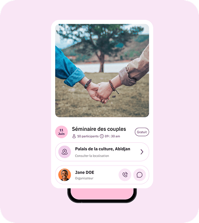 Interface Événements